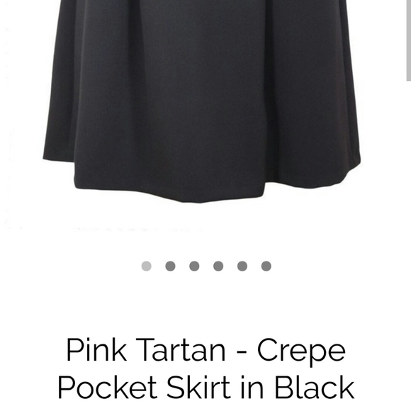 Pink Tartan midi Skirt with pockets - Picture 7 of 7